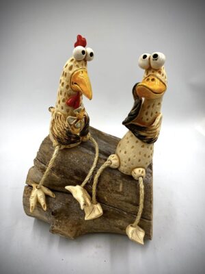 the chicken little sculpture